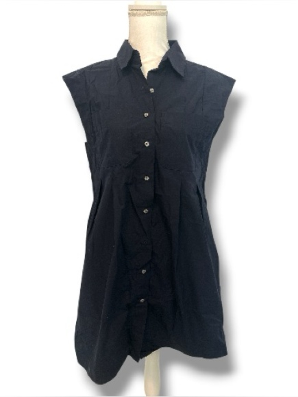 Banana Republic Navy Cotton Shirt Dress Small